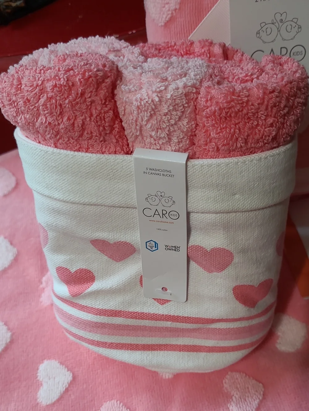 Caro  Heart Towel Set